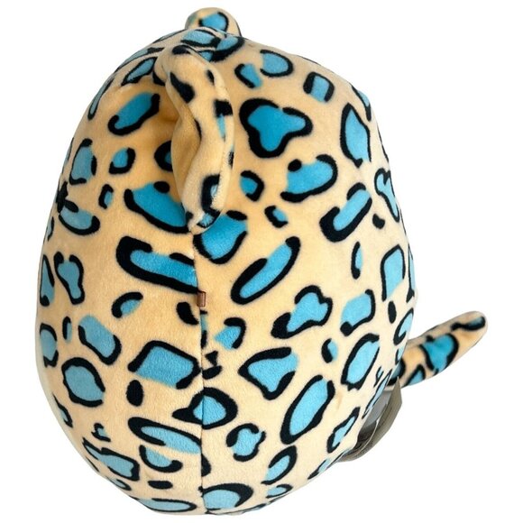 Squishmallow Liv The Teal Leopard Cheetah Kellytoy Soft Plush Stuffed Animal - Picture 5 of 8